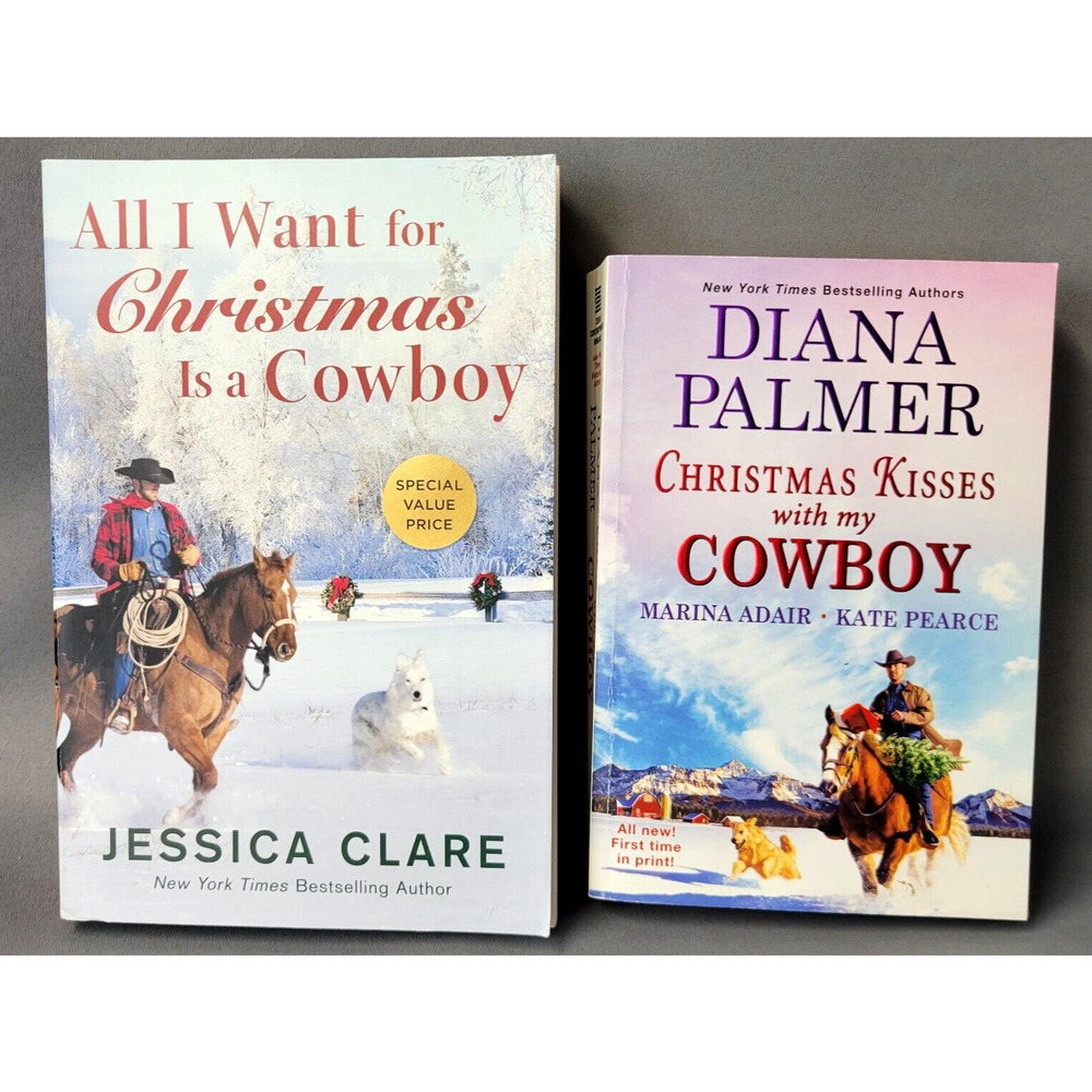 Christmas Cowboy Books Romance Novels Paperback Diana‎ Palmer Jessica Clare